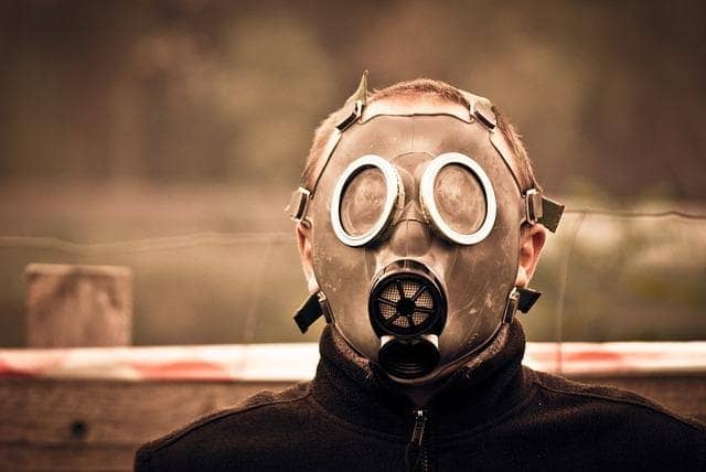 gas mask for air conditioning odours