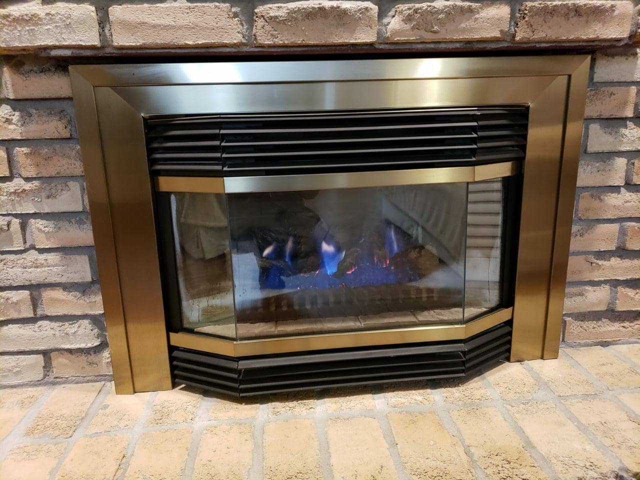 fireplace after installation