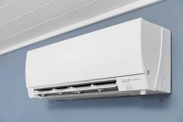 Wall mounted ductless ac system